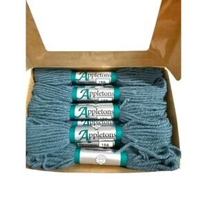 99 Yards - Appletons #155 Mid Blues Pallet 100% English Wool Tapestry Skein